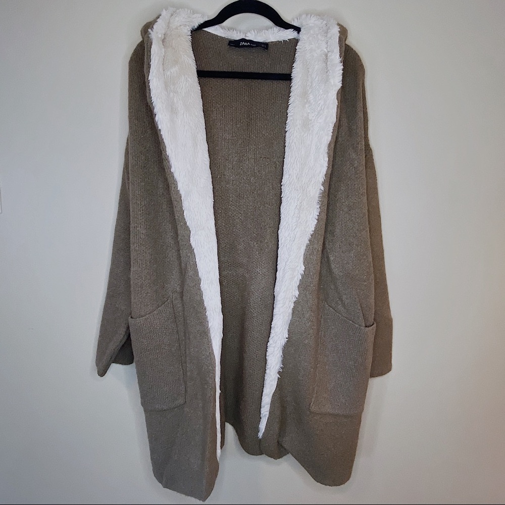 ZARA open front sweater